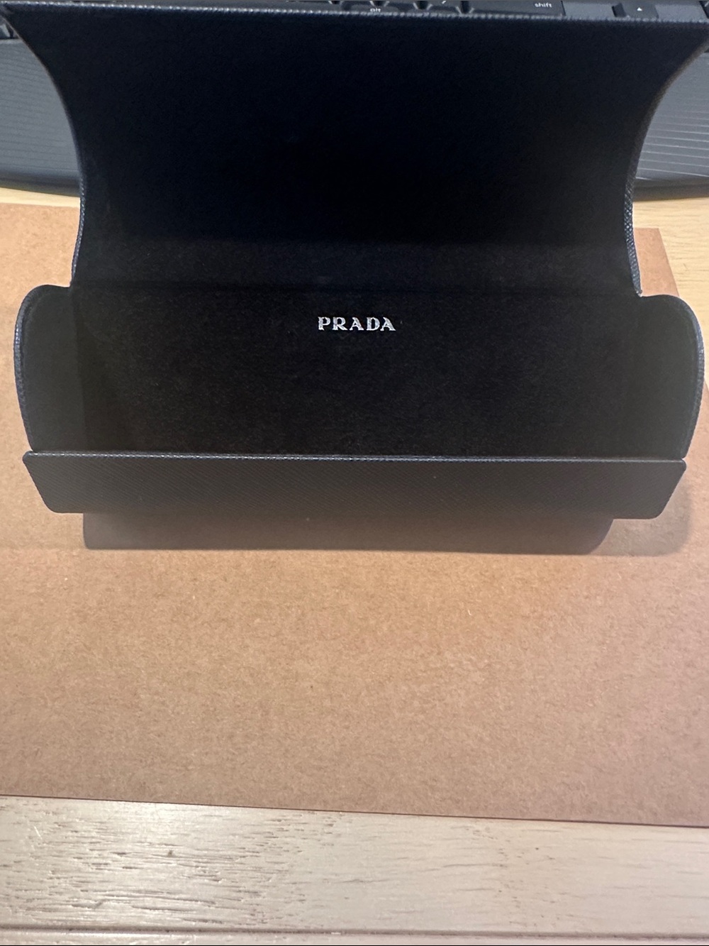Prada Black woman’s Sunglasses Case with Silver Logo